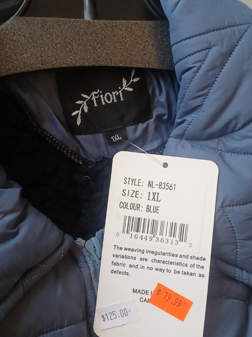 blue light Fiori coat